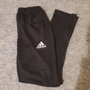 Adidas Climacool Warm up Pants Ankle zipper Black with Black Stripes Boys Large